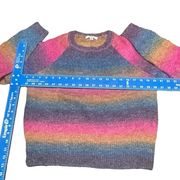 Steve Madden BB Dakota Sweater Women's Ombre‎ Stripe Sweater Small - Picture 4 of 7